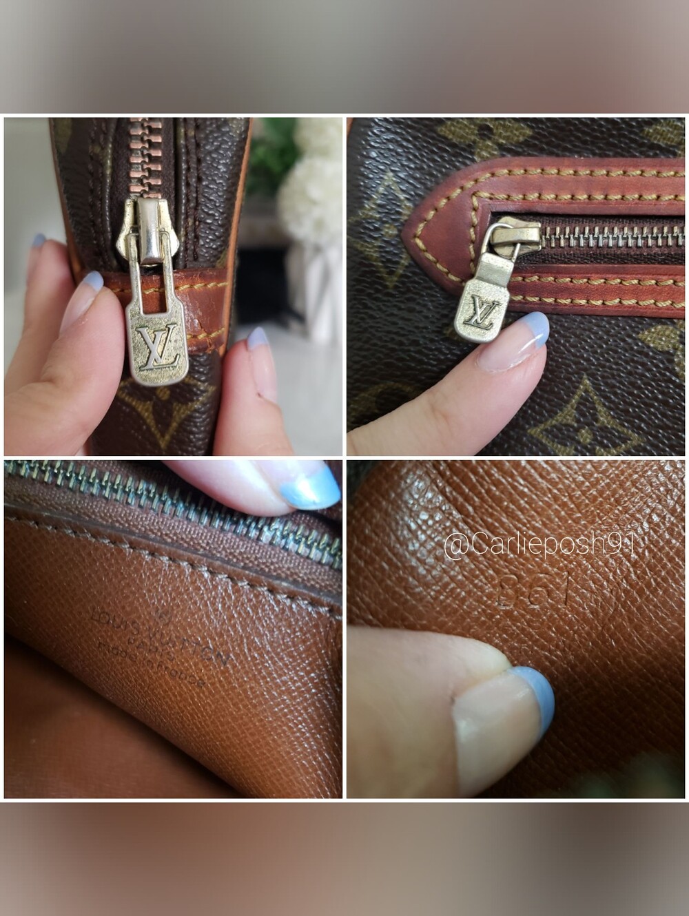 Authentic Pre-owned Vintage Louis Vuitton Monogram Marly Dragonne Clutch - Picture 12 of 13